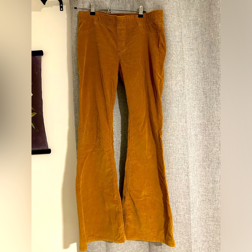 Free People Pull on Corduroy Flare Pants